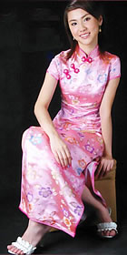 Short-sleeve Long-length Cheongsam (CM)