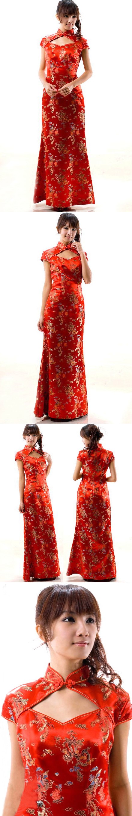 Short-sleeve Fishtail Cheongsam (CM)