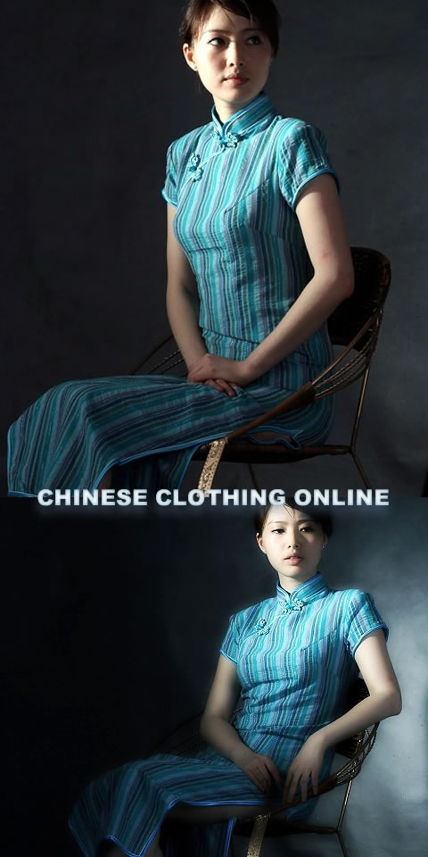 Short-sleeve Long-length Cheongsam (CM)