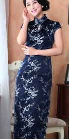 Cup-sleeve Long-length Cheongsam (CM)