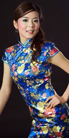 Cup-sleeve Long-length Cheongsam (CM)