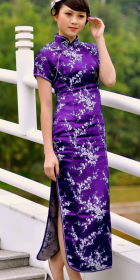 Short-sleeve Long-length Cheongsam (CM)