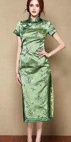 Short-sleeve Long-length Cheongsam (CM)