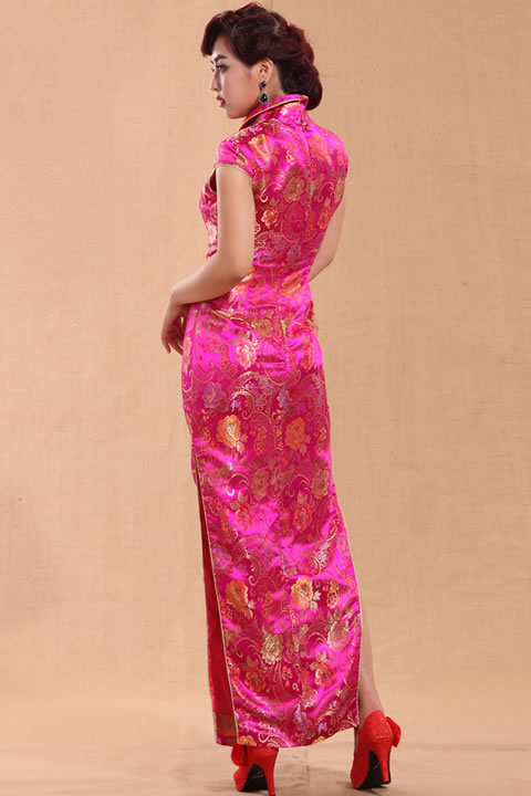 Cup-sleeve Long-length Cheongsam (CM)