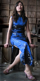 Sleeveless Long-length Cheongsam (CM)