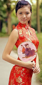 Sleeveless Long-length Cheongsam (CM)