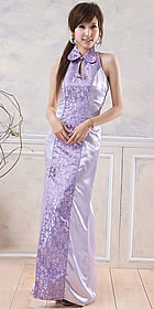 Cut-in Shoulders Front Slit Cheongsam (CM)