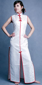 Sleeveless Long-length Cheongsam (CM)