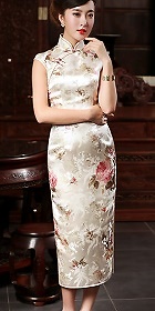 Sleeveless Long-length Cheongsam (CM)