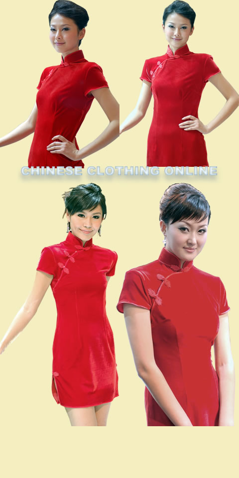 Short-sleeve Short-length Cheongsam (CM)