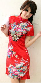 Short-sleeve Short-length Cheongsam (CM)