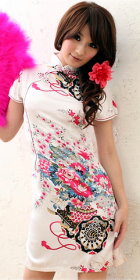 Short-sleeve Short-length Cheongsam (CM)