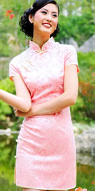 Short-sleeve Short-length Cheongsam (CM)