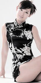 Sleeveless Short-length Cheongsam (CM)