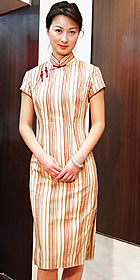 Short-sleeve Mid-length Cheongsam (CM)