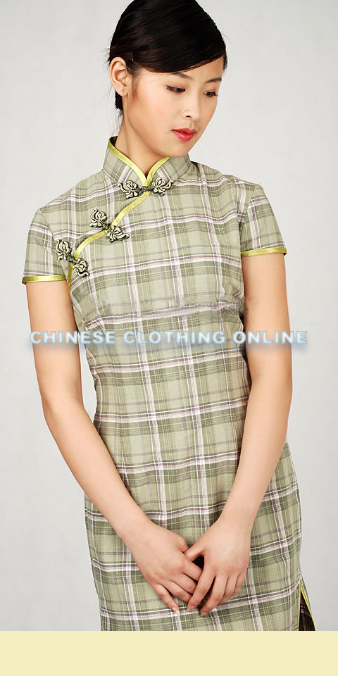 Short-sleeve Mid-length Cheongsam (CM)