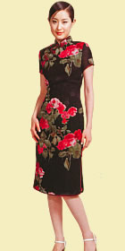 Short-sleeve Mid-length Cheongsam (CM)