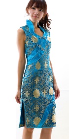 Short-sleeve Mid-length Cheongsam (CM)