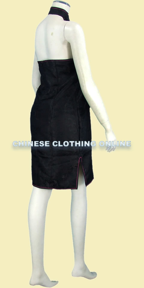 Cut-in Shoulders Bareback Mid-length Cheongsam (CM)