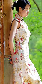 Sleeveless Mid-length Cheongsam (CM)