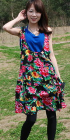 Ethnic Floral Strap Dress (CM)