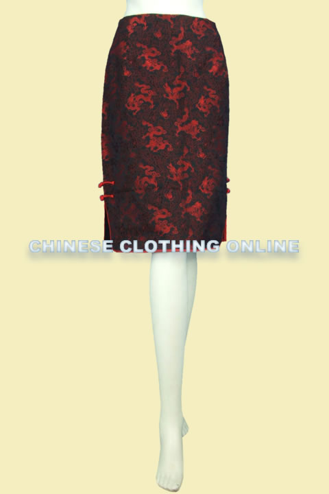 Cheongsam Style Short Embroidery Skirt (CM)