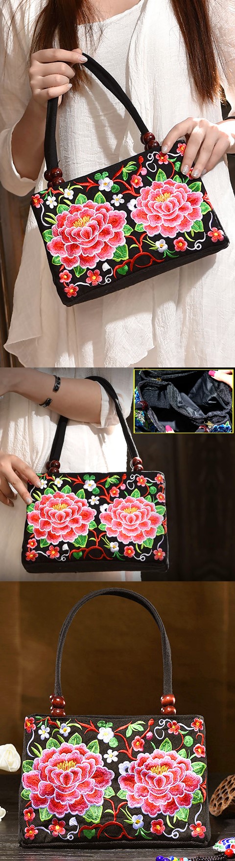 Ethnic Embroidery Handbag