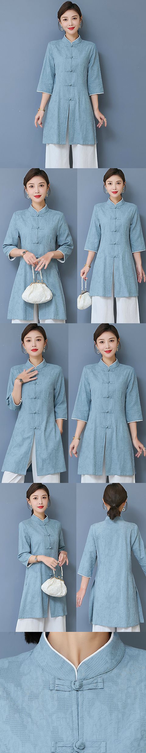 Linen Chic Ethnic EXTRA-long Blouse (RM)