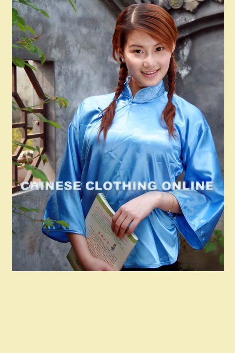 3/4-sleeve Mandarin Blouse (CM)
