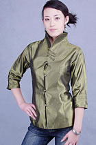 3/4-sleeve Mandarin Blouse (CM)