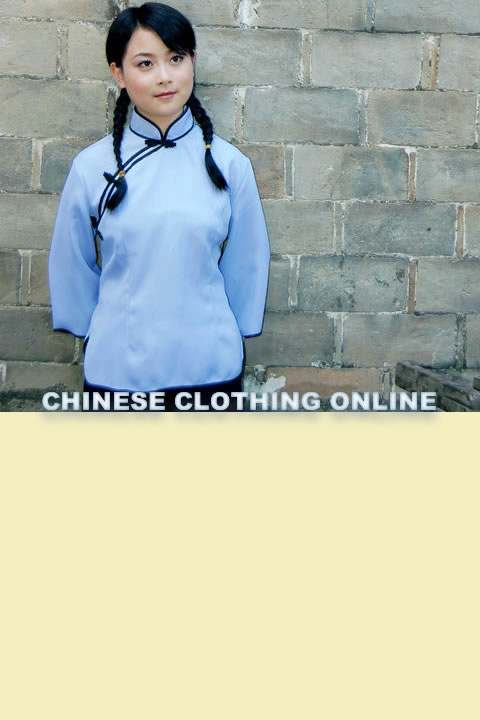 3/4-sleeve Mandarin Blouse (CM)