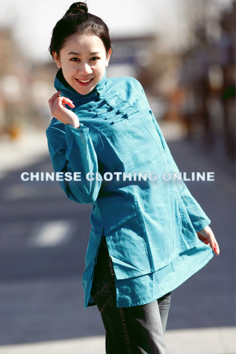 Long-sleeve Mandarin Blouse (CM)