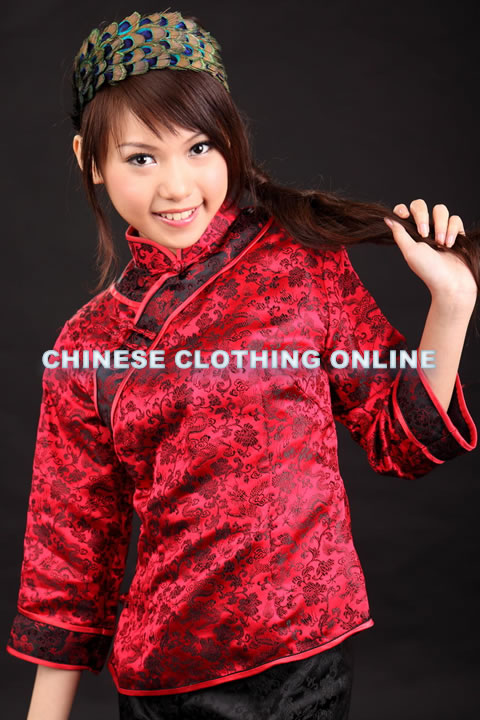 3/4-sleeve Mandarin Blouse (CM)