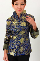 Mandarin V-Collar Embroidery Chinese Jacket (CM)