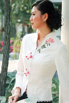 Long-sleeve Mandarin Blouse (CM)