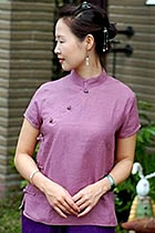 Short-sleeve Mandarin Blouse (CM)