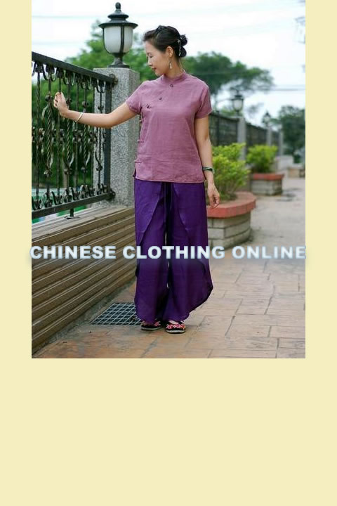 Short-sleeve Mandarin Blouse (CM)