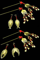 Buyao Hairpins with Earrings Set