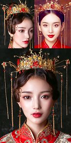 Luxurious Crown Style Headgear Set