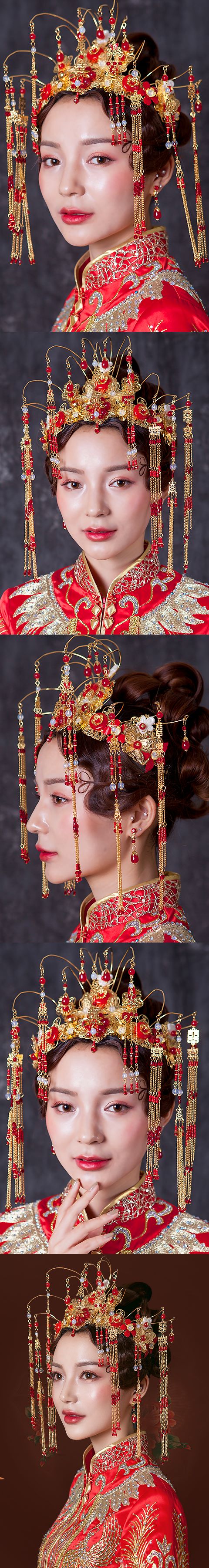 Luxurious Crown Style Headgear Set