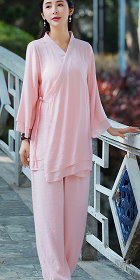 Long-sleeve Cotton Linen Zen/Chic Ethnic Suit (RM)