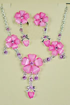 Necklace and Earrings Set (Multicolor)