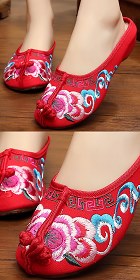 Tipping-head Embroidery Slippers