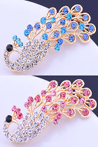 Rhinestone Floral Brooch