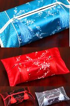 Chinese Plum Blossom Embroidery Tissue Cover