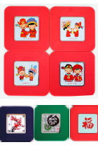 Chinese Ethnic Coaster (4 pcs)