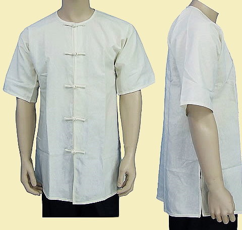Round Collar Short-sleeve Kung Fu Shirt (CM)