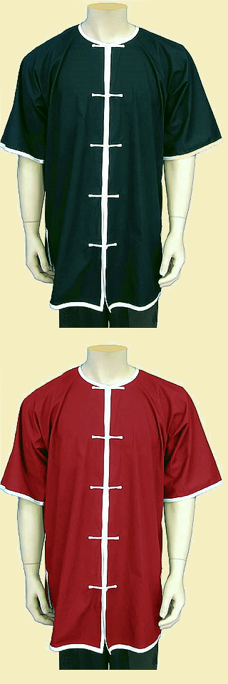Round Collar Short-sleeve Kung Fu Shirt (CM)