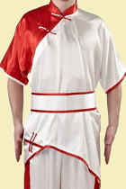 Inclined-lapel Dual-color Kung Fu Shirt (CM)
