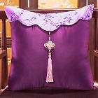 Chinese Ethnic Embroidery Tassel Cushion Cover